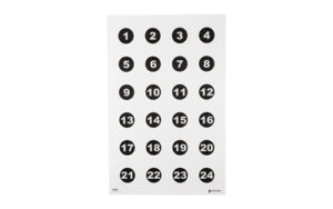 ACTION TGT 24 3" NMBR CIRCLES 100PK