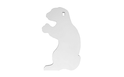 BC47714_1.jpg B/C AR500 3/8" SILHOUETTE GOPHER WHT