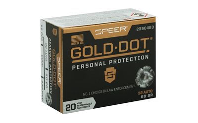 CCI23604GD_2.jpg SPR GOLD DOT 32ACP 60GR HP 20/200