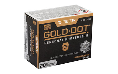 SPR GOLD DOT 9MM+P 124GR HP 20/200