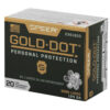 CCI23618GD_3.jpg SPR GOLD DOT 9MM 124GR HP 20/200