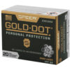 CCI23619GD_3.jpg SPR GOLD DOT 9MM 147GR HP 20/200