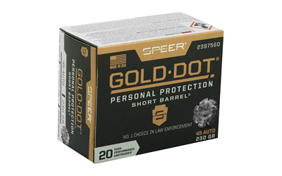 CCI23975GD_2.jpg SPR GOLD DOT 45ACP 230G HP SB 20/200