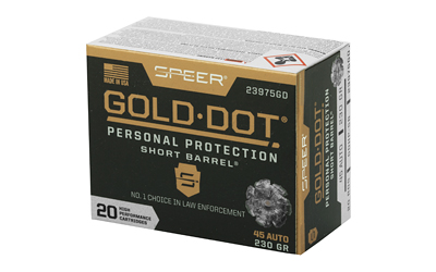 CCI23975GD_3.jpg SPR GOLD DOT 45ACP 230G HP SB 20/200
