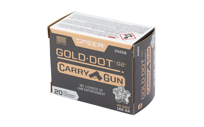 SPR GLD DOT CARRY GUN 40S&W 165GR HP