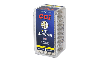CCI 22WMR 30GR VARMINT TIP 50/2000