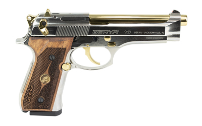 DERYA MELIK 9MM 4.9" 10RD SLVR/GOLD