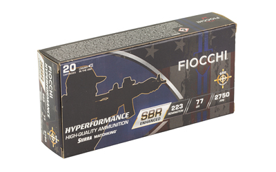 FIOCCHI HYPR SBR 223REM 77GR 20/200