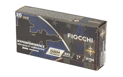 FIOCCHI HYPR SBR 223REM 77GR 20/200