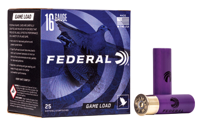 FEH1608_1.jpg FED GAME LOAD 16GA 2 3/4" #8 25/250