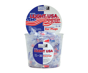 HLR03113_1.jpg H/L USA PLUGS 100PR RED/WHITE/BLUE