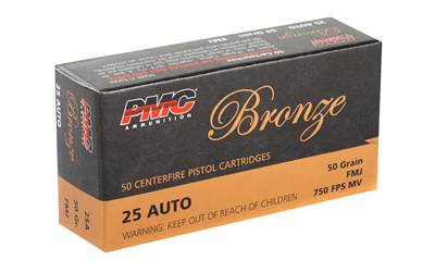 PMC BRNZ 25ACP 50GR FMJ 50/1000