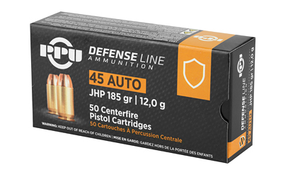 PPU 45ACP JHP 185GR 50/500