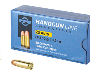 PPU 25ACP FMJ 50GR 50/1000