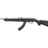 RUGER 10/22 BLK/SS TD 22LR 18.5"