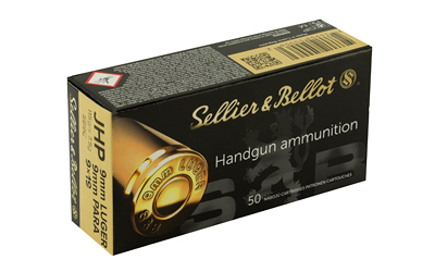 S&B 9MM 115GR JHP 50/1000