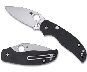 SPYC123CFBCLP_1.jpg SPYDERCO SAGE 6 BUTTON CMP LCK BLK