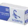 SCORPIO AMMO 9MM 115GR FMJ 50/1000