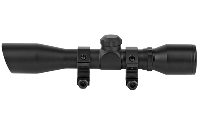 TRUGLO 4X32 SR DIAMND BLK W/ RINGS