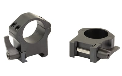 WARNE MAXIMA 1" HRZ QD HI RINGS BLK