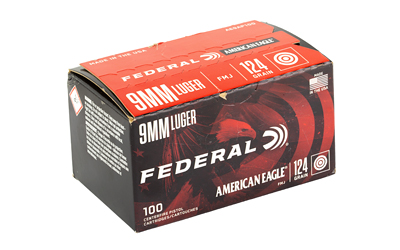 FED AM EAGLE 9MM 124GR FMJ 100RD