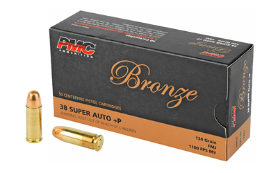 PMC38SA_1.jpg PMC BRNZ 38SUPER +P 130 FMJ 50/1000