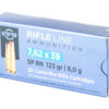 PPU 7.62X39 SP 123GR 20/1000