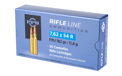 PPU 7.62X54R FMJ 182GR 20/200