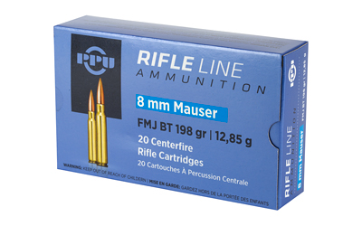 PPU 8MM MAUSER FMJ 198GR 20/200