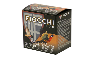 FIOCCHI HV LD 20GA 2.75" #6 25/250