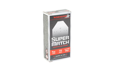 WIN SUPER MATCH 9MM 115GR FN 50/500